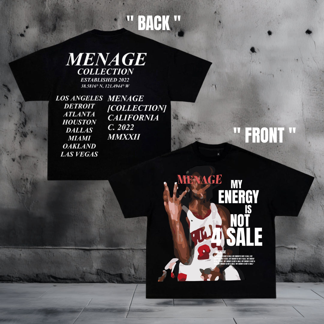 *PRE-ORDER* Menage Collection "GOAT" Black Tee